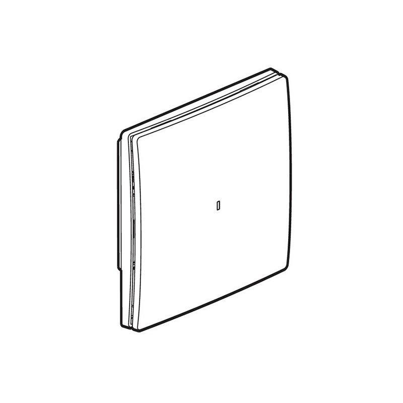 LEGRAND - Wired Light Switch Mallia Senses, 1 Gang with Neutral, Dark Silver