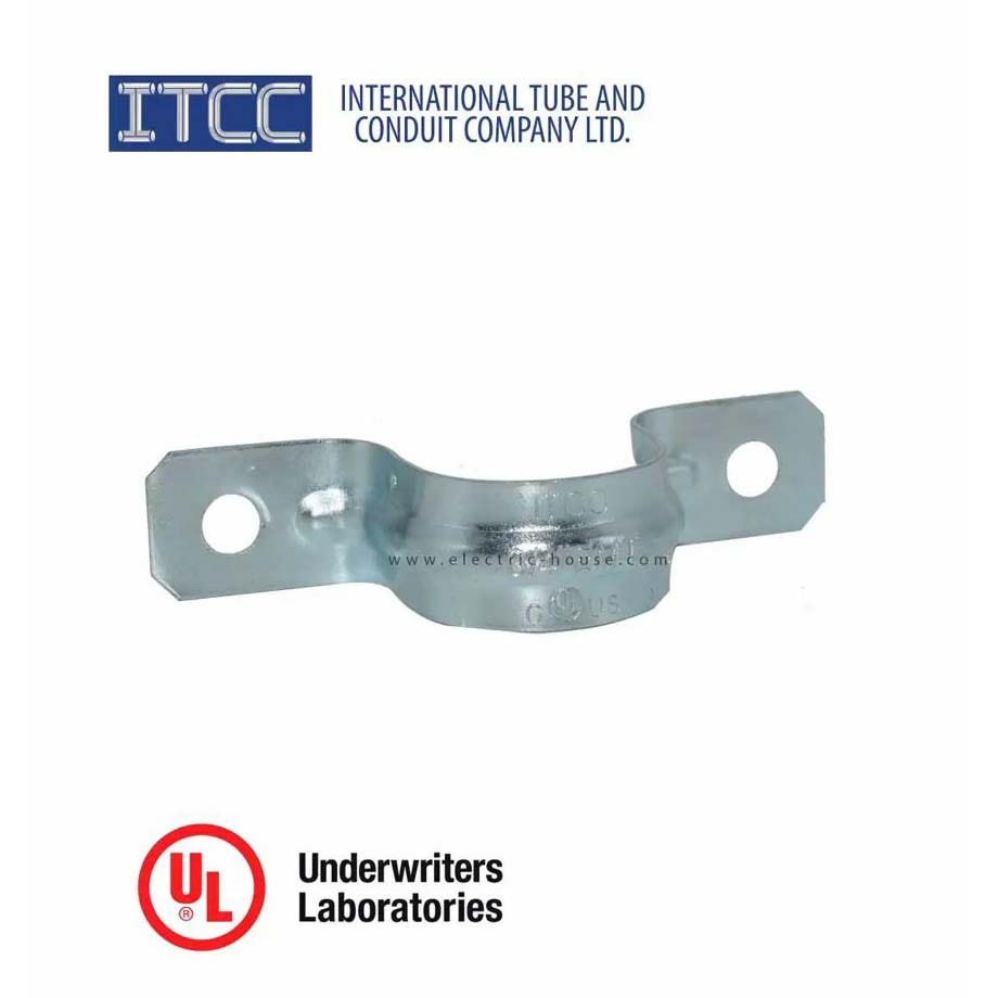 ITCC - Strap, EMT, Snap-On, 2-Hole, 4"
