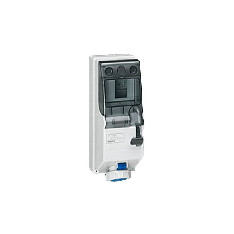 LEGRAND - Combined Unit 16A 2P+E 200/250V w/ Rail, P17 IP66