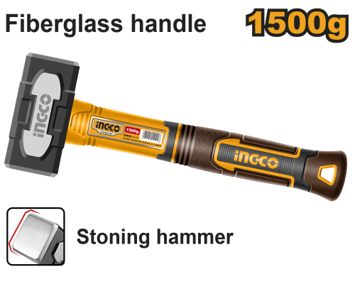 Innovated drop-forged hammer head 1500g مطرقة يد فايبر 1500 جرام