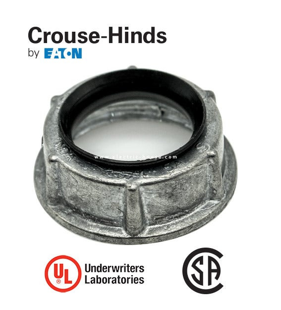 CROUSE HINDS - Insulated Rigid Bushing, Zinc Die Cast 1"