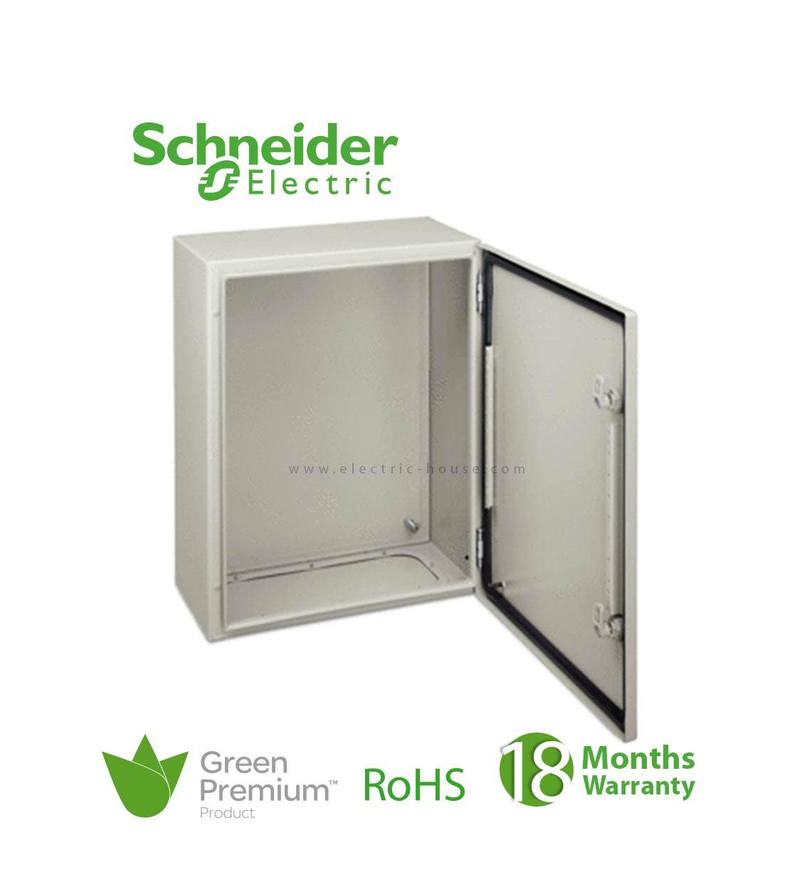 SCHNEIDER - Enclosures, H300 x w250 x d150 IP66 IK10 RAL 7035