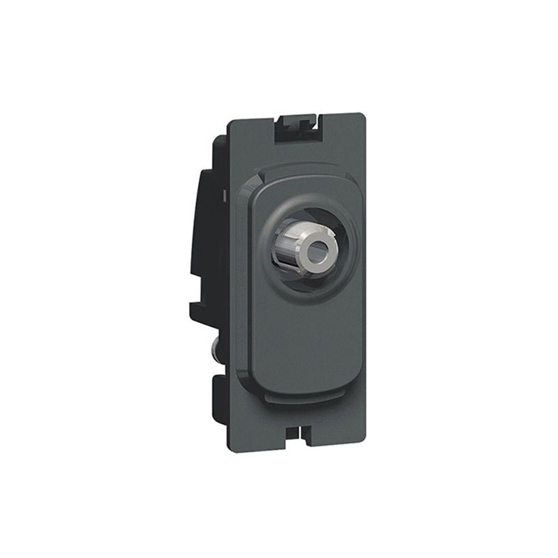LEGRAND - SAT Socket Synergy, Grid Module, Screened SAT, Anthracite