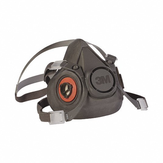 Half Mask Respirator, 6000 Series, L, Cartridges Included No