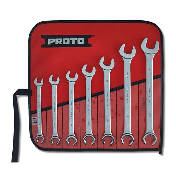 PROTO - Combination Flare-Nut Wrench Set, 7 Pieces, 6 Point