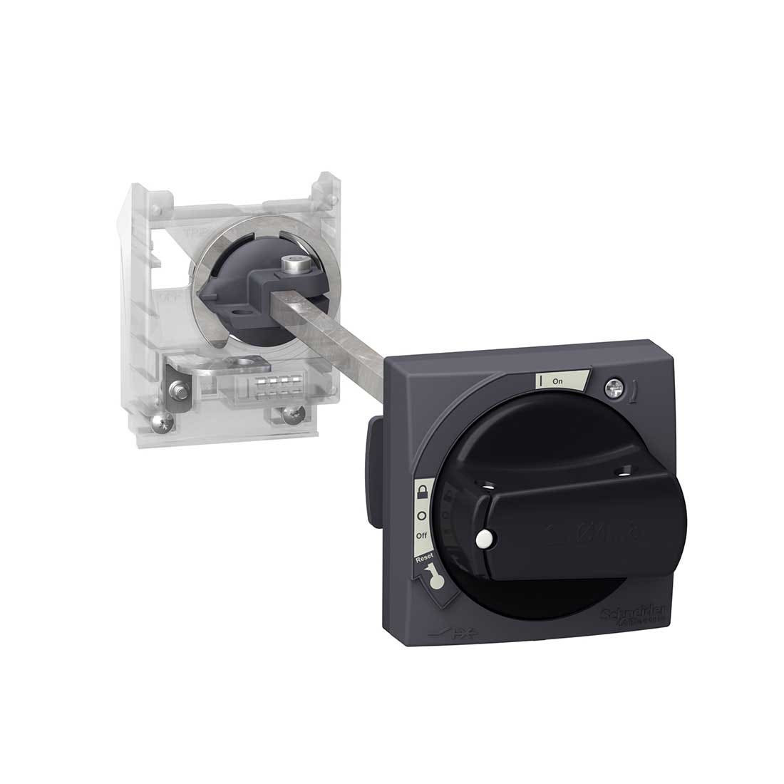 SCHNEIDER - Extended Rotary Handle Kit, Tesys GV2, IP54, Black Handle, Without Trip Indication, For GV2L-GV2P