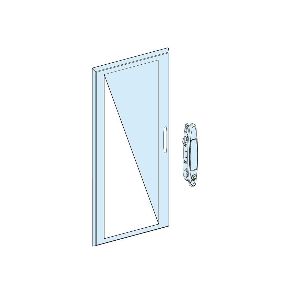 SCHNEIDER - Transparent Door W600 24M Prisma G IP30