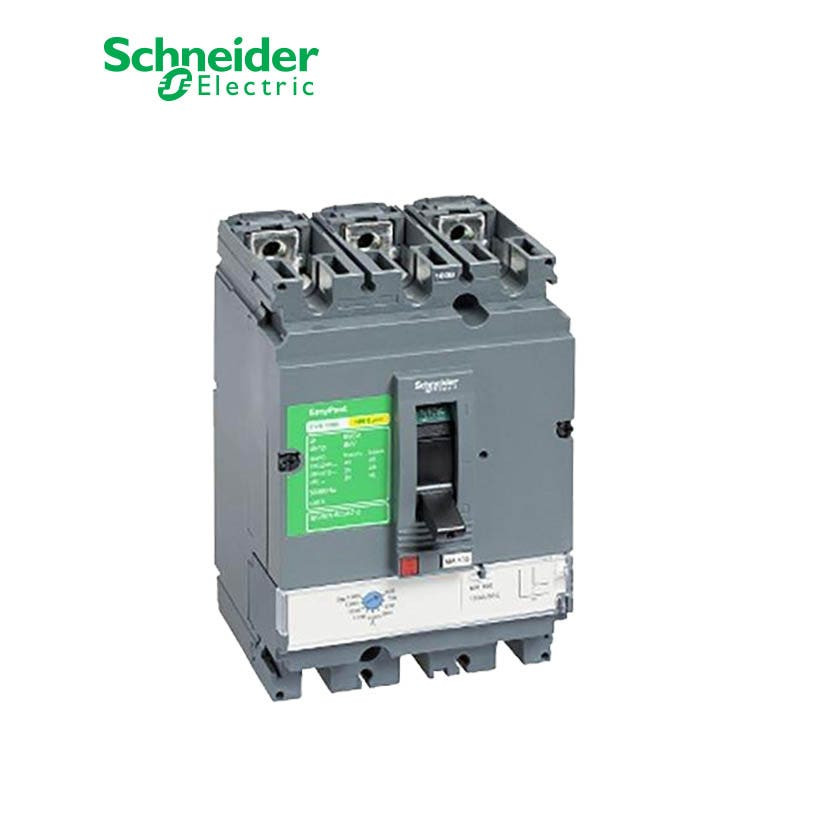 SCHNEIDER - MCCB Breaker, EasyPact CVS160F, 36kA at 415 VAC, 150 A magnetic MA Trip Unit, 3P 3d