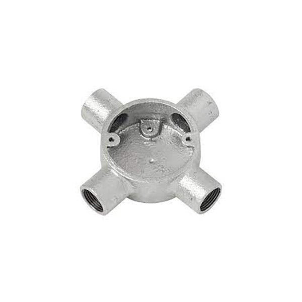 ITCC - Intersection Box, 4 Way, Malleable Iron, HDG, 32mm
