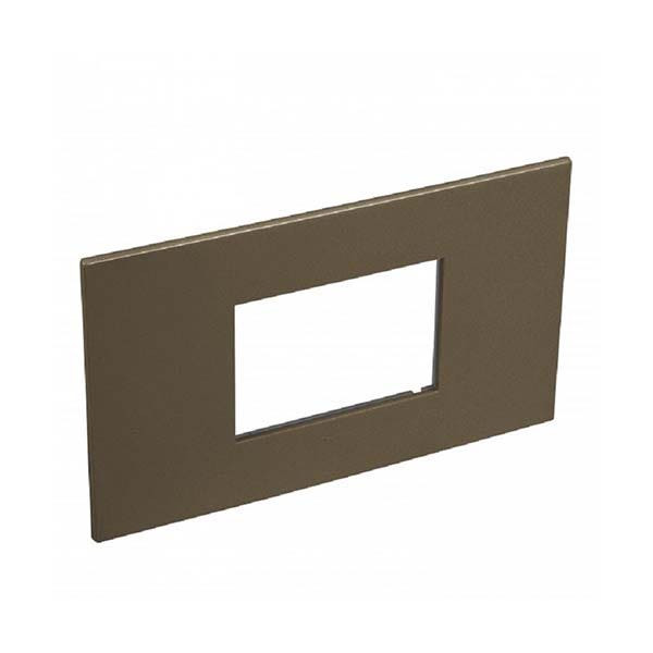 LEGRAND - Plate Arteor, BS, Square, 3 Modules, Dark Bronze