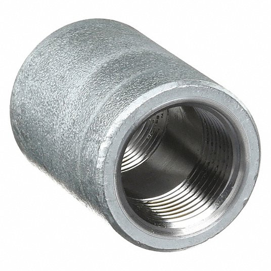 Coupling: Forged Steel, 1/2 in x 1/2 in Pipe Size, NPT x NPT, Class 3000