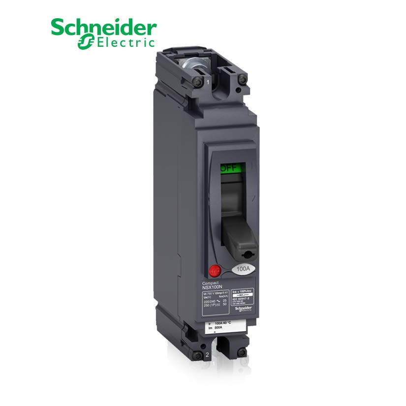 شنايدر - قاطع رئيسي 80 أمبير - ComPact NSX100N AC/DC, 1P 1d, 25kA at 240 VAC, TMD Trip Unit 80A