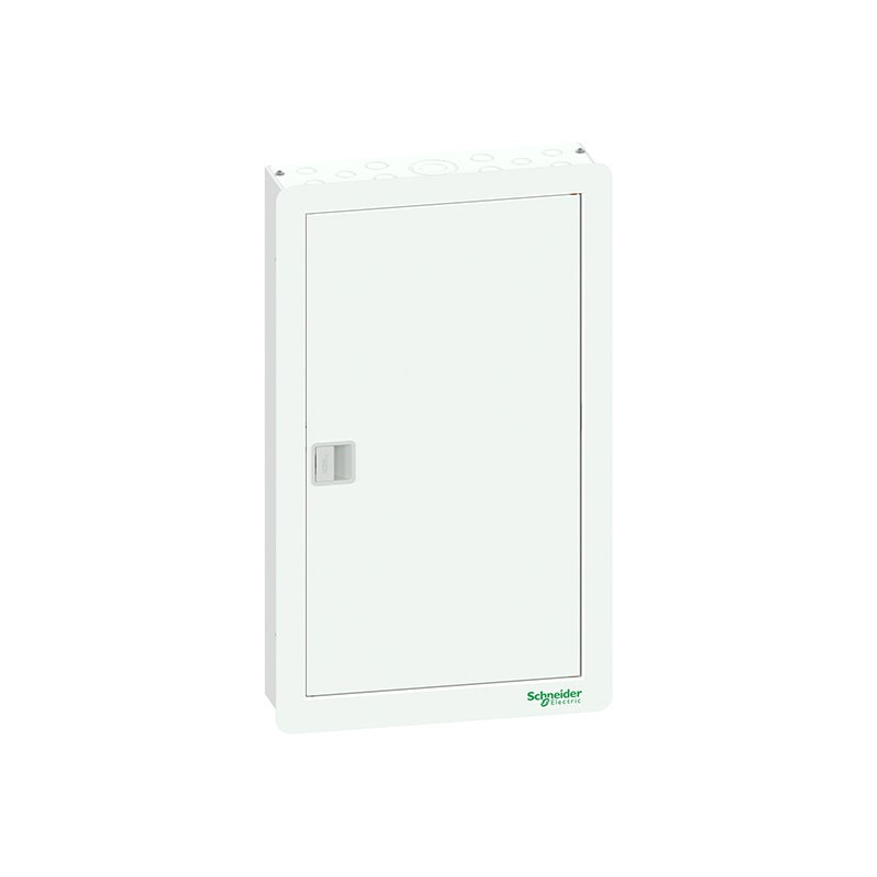 SCHNEIDER - Load Center Acti9 Disbo, 3 Phase, 54 Ways, 200A EasyPact MCCB, Flush, Flat Door