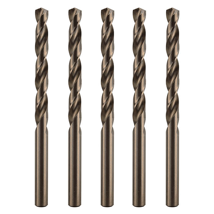 HSS-Co Stainless Steel And Metal Drill Bit Set, 11.5 x 142 mm, 5 pcs