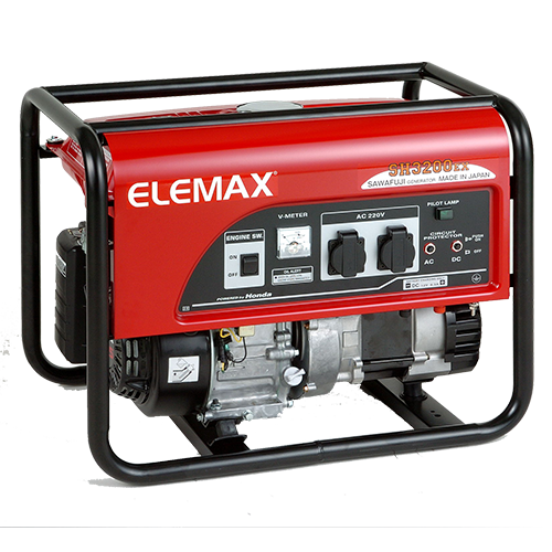 Gasoline Generator, 3.2 KVA, Fuel Tank 17 Liters, 44 Kg, Made in Japan