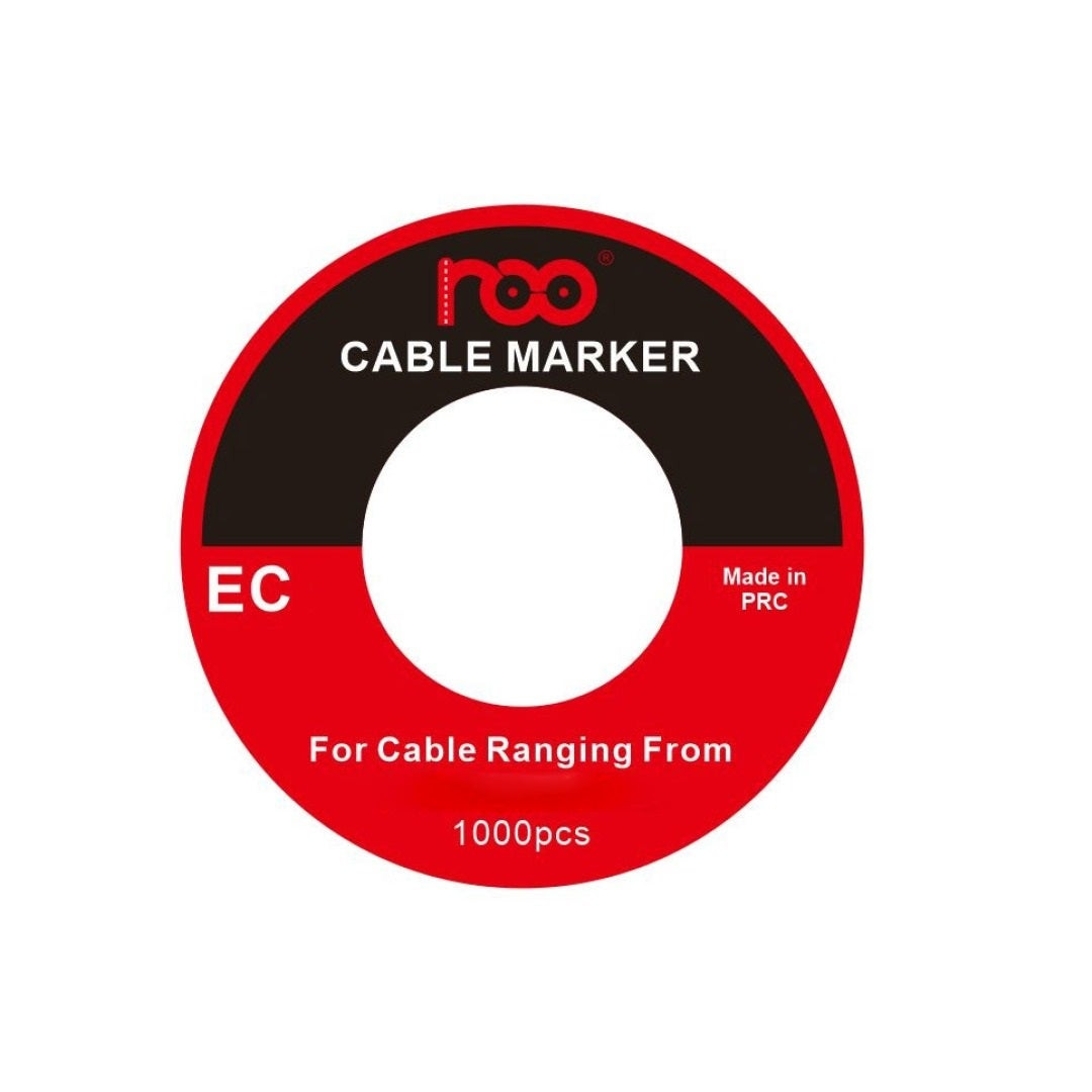 ROO - Cable Marker EC Type, Suitable Wire 0-0.75 mm2, Printed M