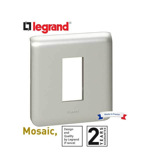 LEGRAND - Plate for 1 Module 22.5 x 45 mm Titanium