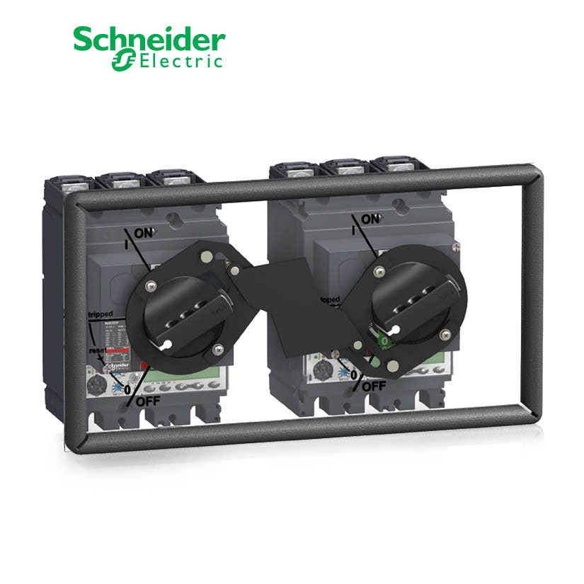 SCHNEIDER - Mechanical Interlocking with Rotary Handles, Compact NSX 100/160/250, for 2 Fixed or Plug-in Devices