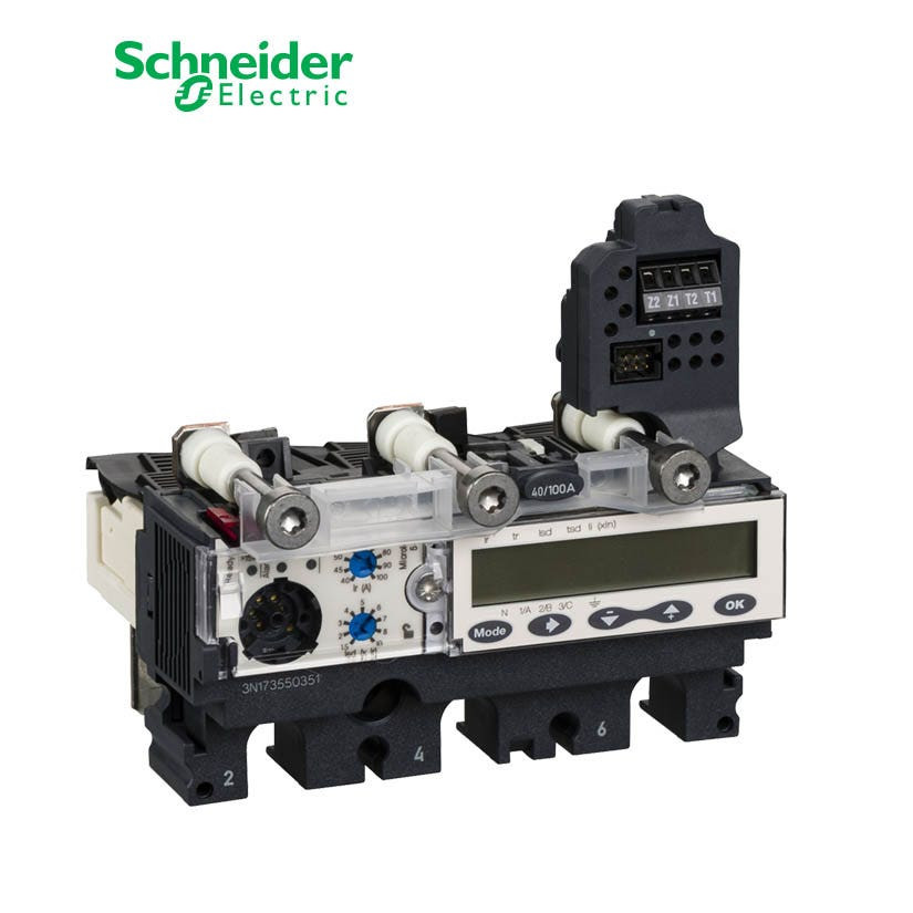 SCHNEIDER - Trip Unit Micrologic 5.2 E for ComPact NSX 100/160/250 Circuit Breakers, Electronic, 100A, 3P 3d