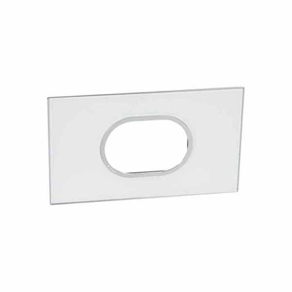 LEGRAND - Plate Arteor, BS, Round, 3 Modules, Mirror White