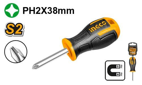 Phillips screwdriver (PH2)38mm Round مفك فليبس صليبة 38 ملم مغناطيس