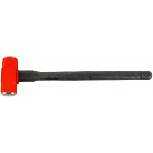 Double Face Sledge Hammer, Steel, 10 lb Head Weight, 30 inch Overall Length, Ribbed Grip