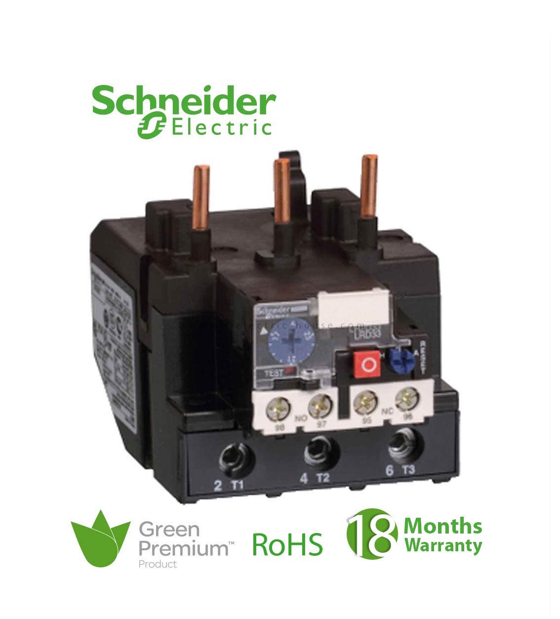 SCHNEIDER - Tesys LRD Thermal Overload Relays, 63-80 A, Class 10A