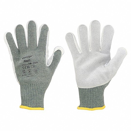 Cut Resistant Gloves, A5 ANSI/ISEA Cut Level, 5 ANSI/ISEA Abrasion Level, Goatskin, 1 PR