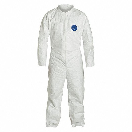 Collared Disposable Coveralls, Collared, Size XL, PK 6