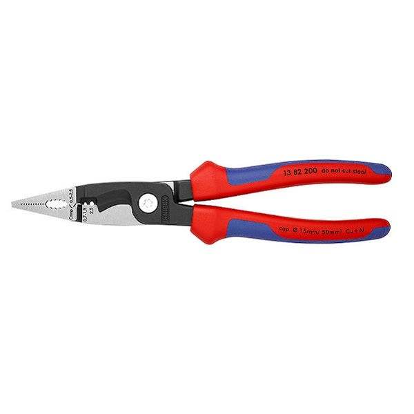KNIPEX - Pliers for Electrical Installation, Black Atramentized, 200 mm