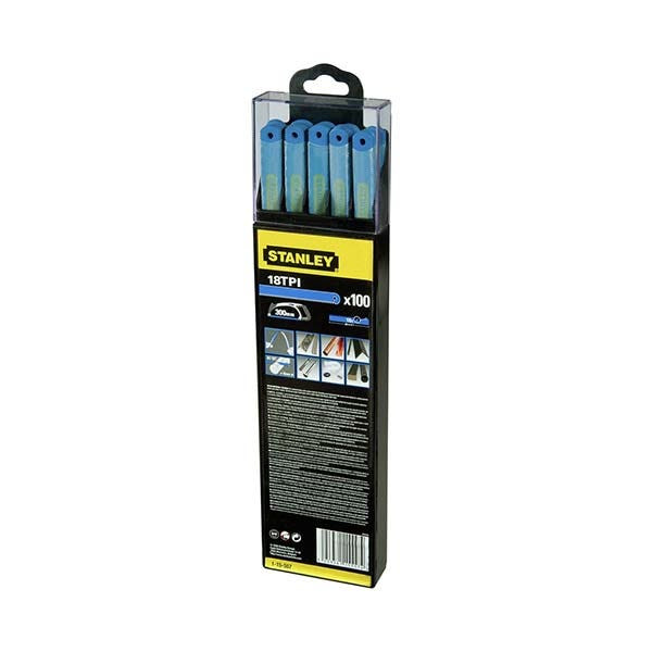 STANLEY - Laser Hacksaw Blades, B100, Bi-Metal, 18TPI, 300mm