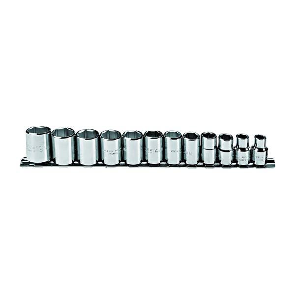 PROTO - 3/8" Drive Metric Socket Set, 12 Pieces, 6 Point