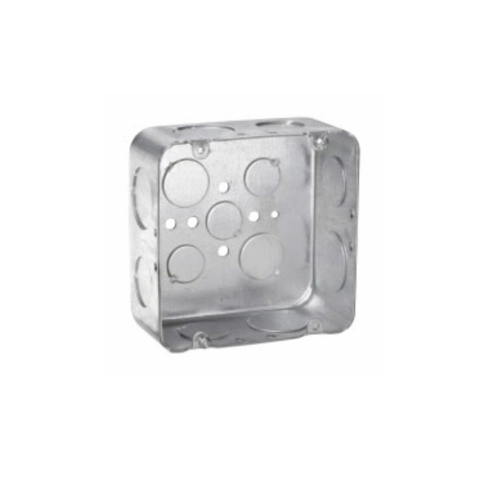 CROUSE HINDS - Square Box 4" - 11/16" - 2 1/8 Deep - 3/4" & 1" KO, #TP558
