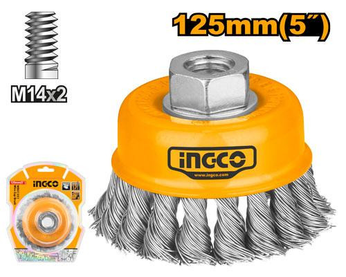 Cup Brush Twisted Wire 125 mm 5" فرشاة اسلاك جدل كأس 5 بوصة 125 ملم