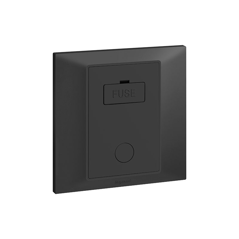 LEGRAND - Fused Connection Unit Belanko S, 13A, 250V, Unswitched + Cord Outlet, Anthracite