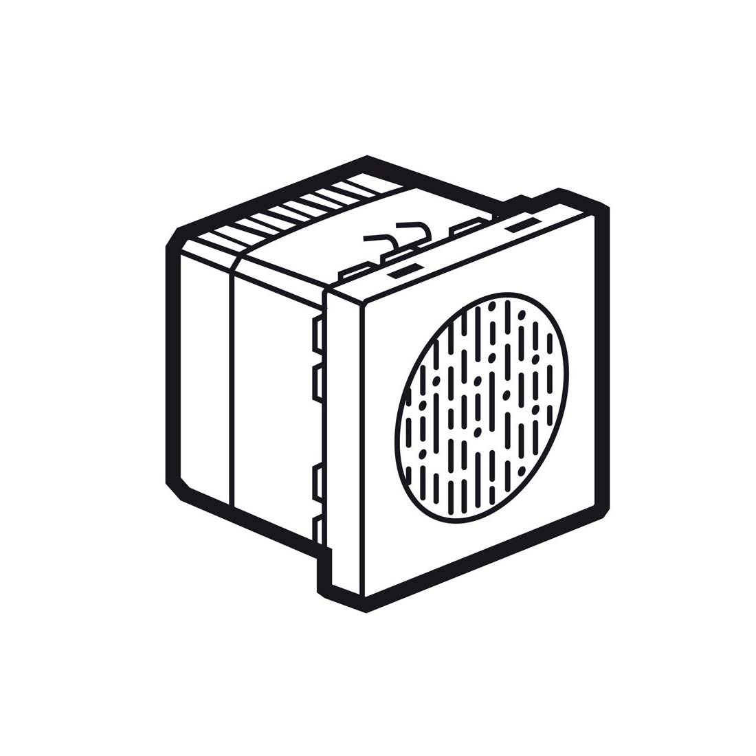 LEGRAND - Chime Arteor 230 V, 1 Melody, 2 Modules Magnesium
