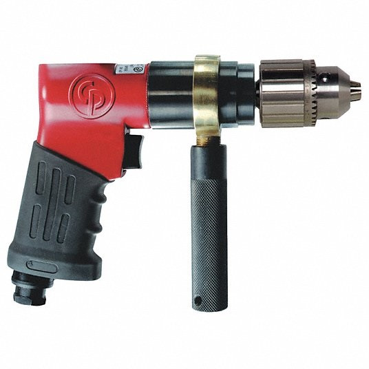 Air Drill Pistol, 1/2 In, Clearance offer without warranty 11C998