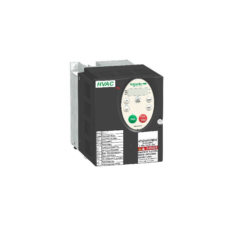 SCHNEIDER - Variable Speed Drive ATV212, 1.5Kw, 1.5Hp, 240V, 3PH, Wo EMC, IP21