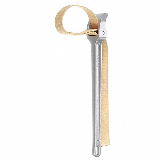 Strap Wrench, For Outside Diameter 7 in, Handle Length 18 in, Strap Width 1 3/4 in