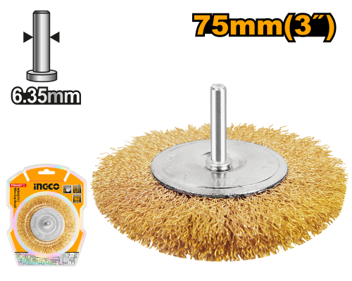 wire brush wheels drill 75mm 3"فرشاة سلك دريل 75 ملم 3 بوصة