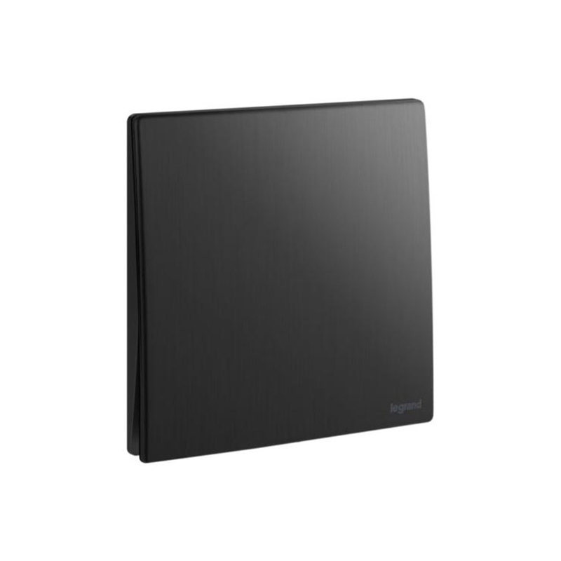 LEGRAND - Double Pole Switch Mallia Senses, 1 Gang, 1 Way, 20AX, 250V, Brushed Black