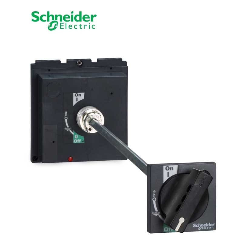 SCHNEIDER - Extended Rotary Handle, ComPact NSX 400/630, Black Handle, Telescopic Shaft 272 to 600mm for Withdrawable Device, IP55