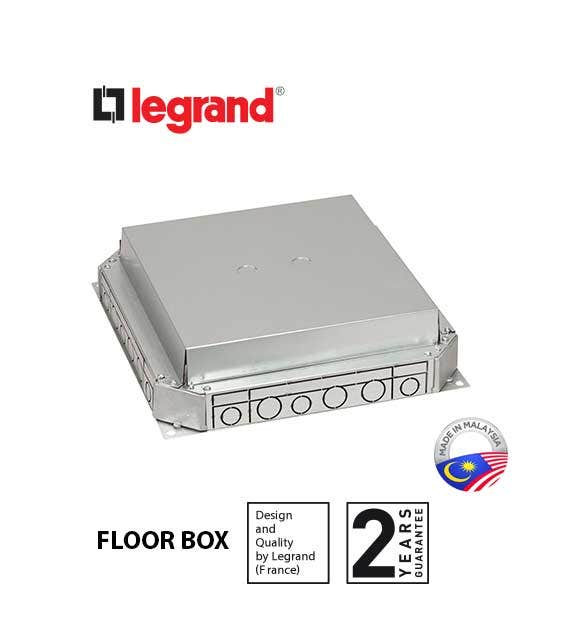 LEGRAND - Screed Floor Backbox, for Ducting Up to 225 mm, 3 Compartments