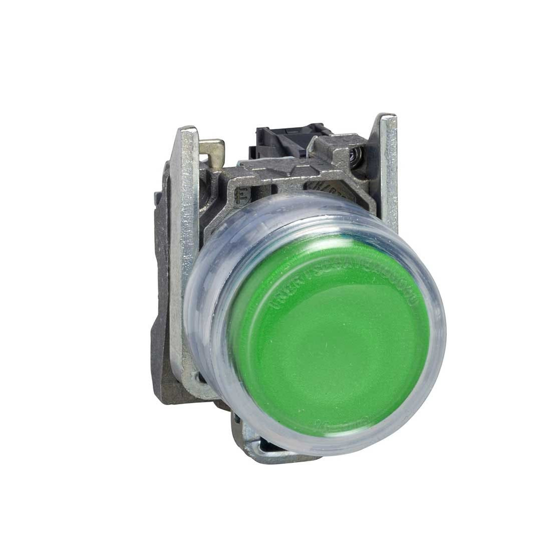 SCHNEIDER - Pushbutton Flush 1N/O Green