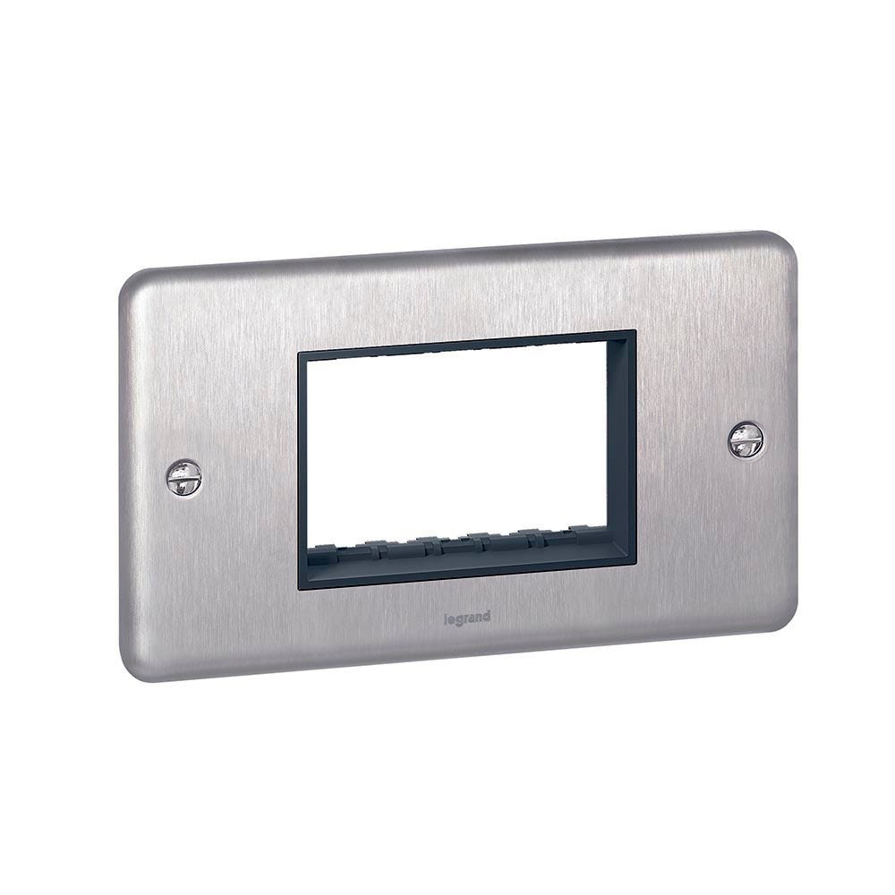 LEGRAND - Carrier Plate 2G 3Mod, BS BSS, Authentic 