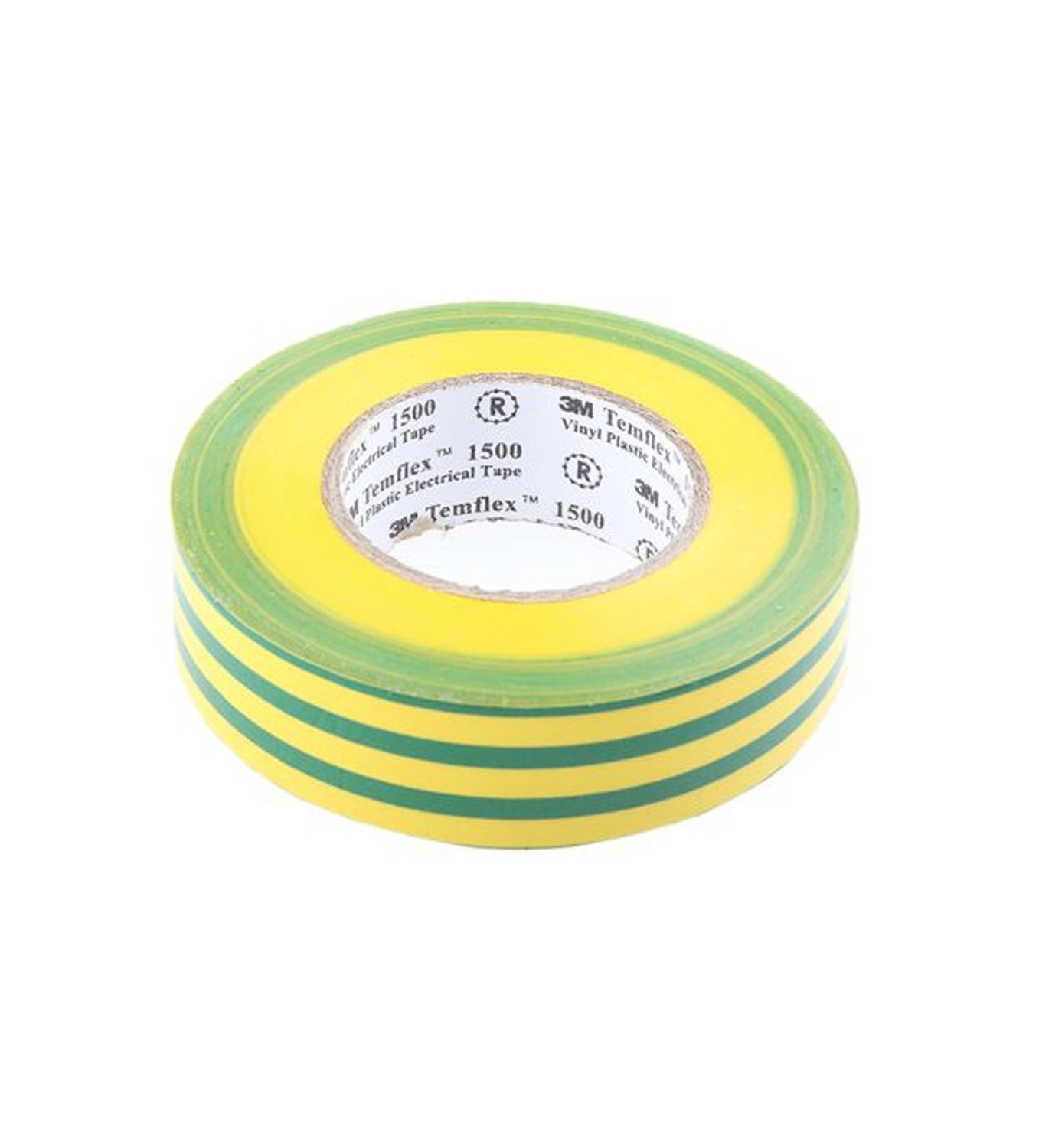 3M - Temflex 1500 Vinyl Electrical Tape, 3/4 Inch x 30 Feet, Green Yellow