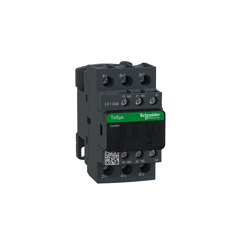 SCHNEIDER - Contactor, TeSys Deca, 3P(3NO), AC-3/3e, <=440V, 32A, 380V AC