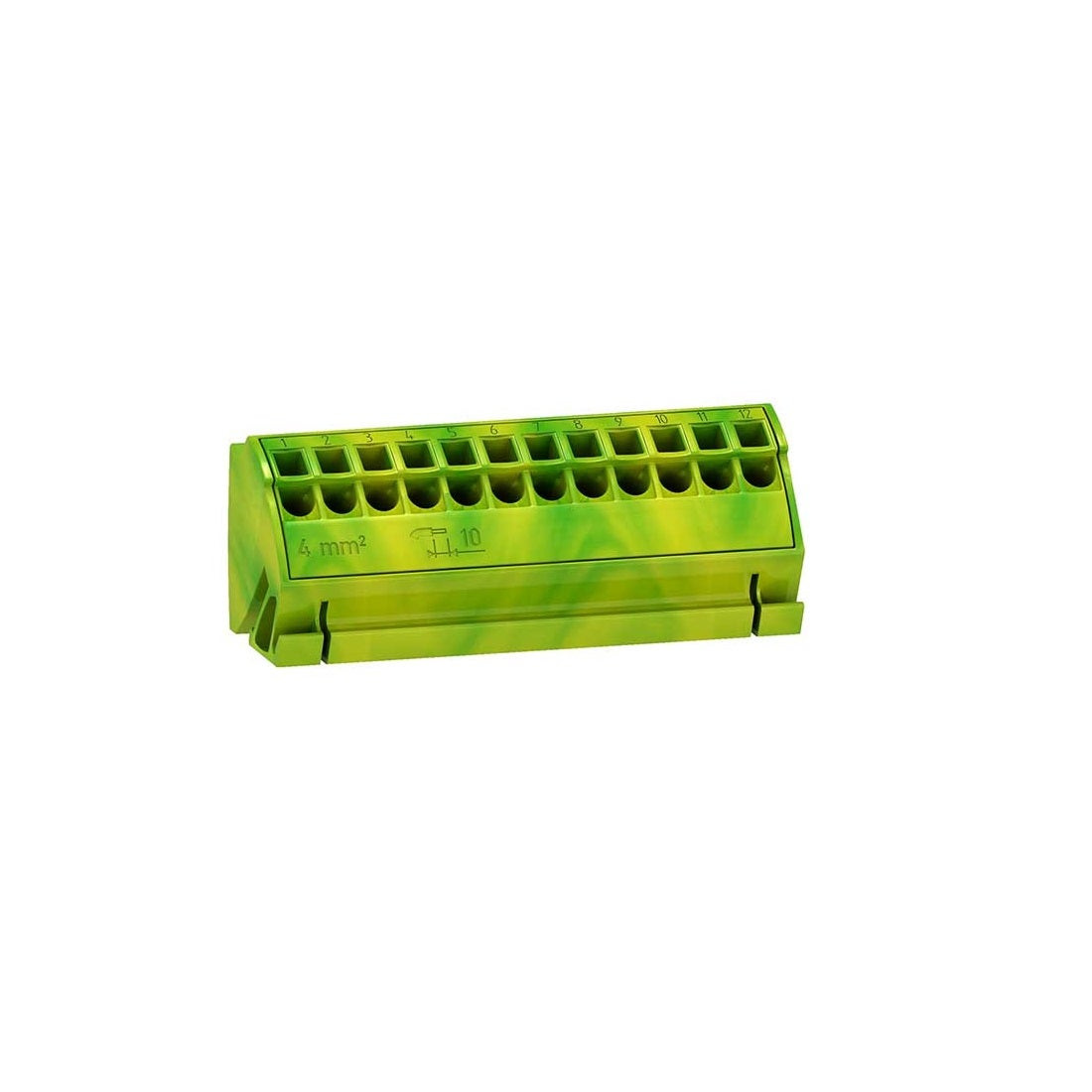 SCHNEIDER - 4 Earth Block, 12X4² Term.Clamp, Linergy TB
