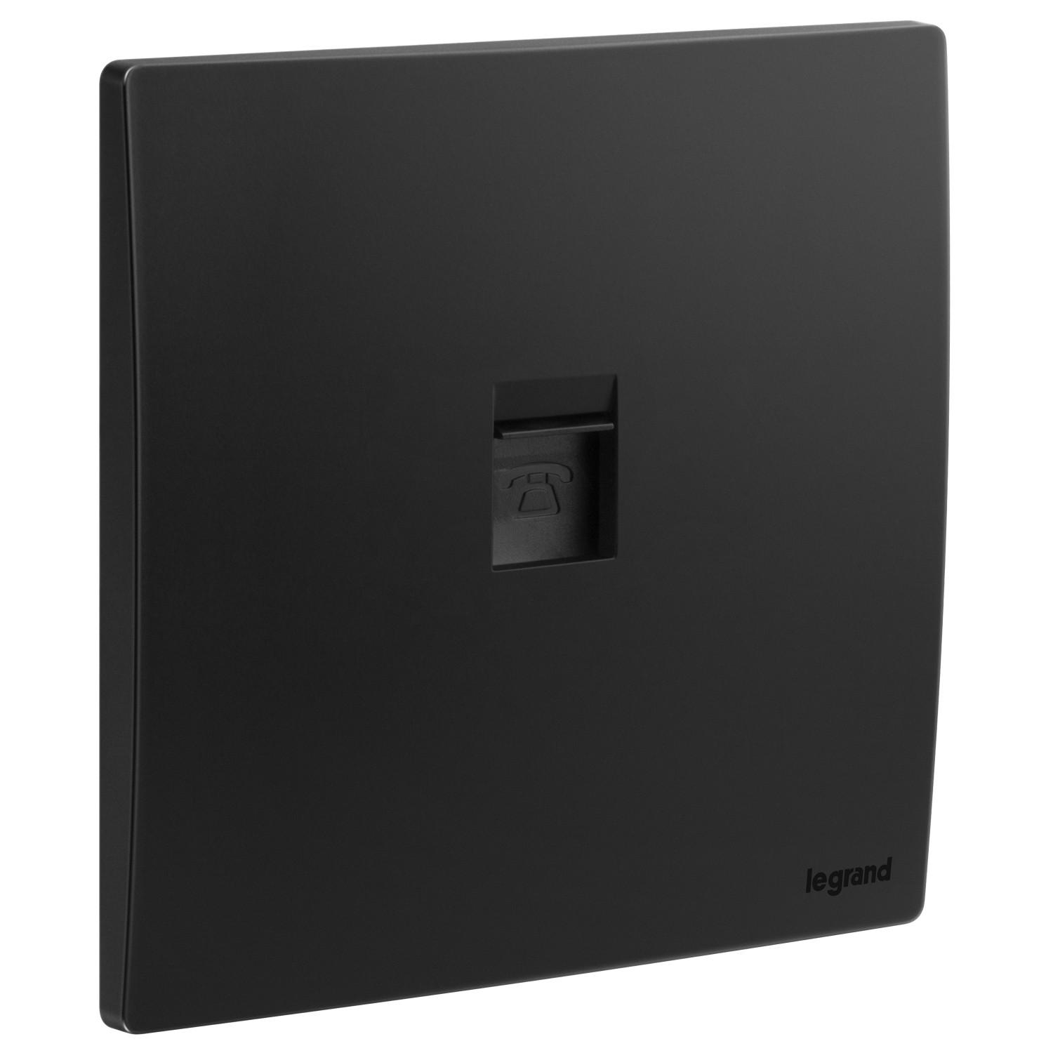 LEGRAND - Telephone Socket Mallia, RJ 11, 4 Contacts, Matt Black