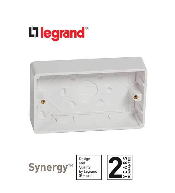 LEGRAND - Surface Mounting Box Synergy - Plastic - 2 Gang - 35 mm Deep
